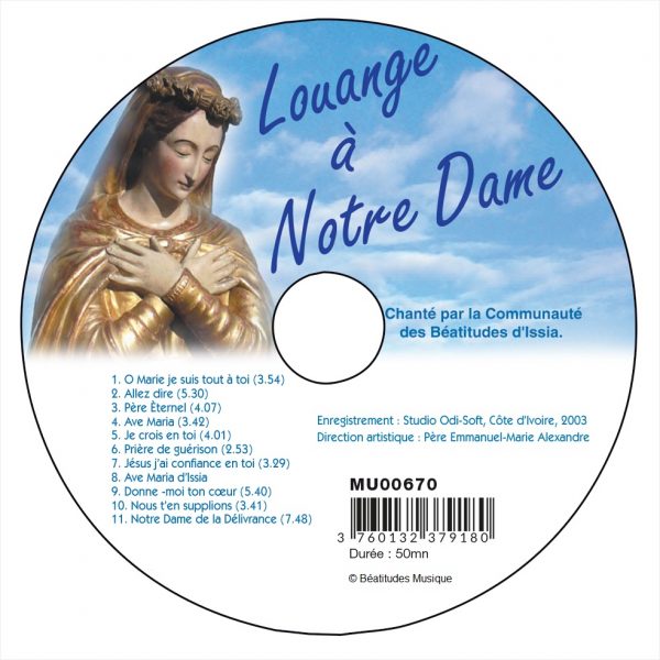 Louange à Notre-Dame – CD