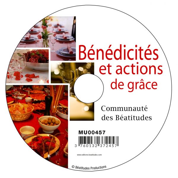 Bénédicités et actions de grâce – CD